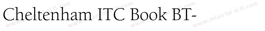 Cheltenham ITC Book BT字体转换